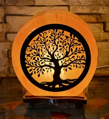 מנורת מלח עץ החיים מוחלקת שוקלת לפחות 5 קג המצאת כרגע במבצעי החודש